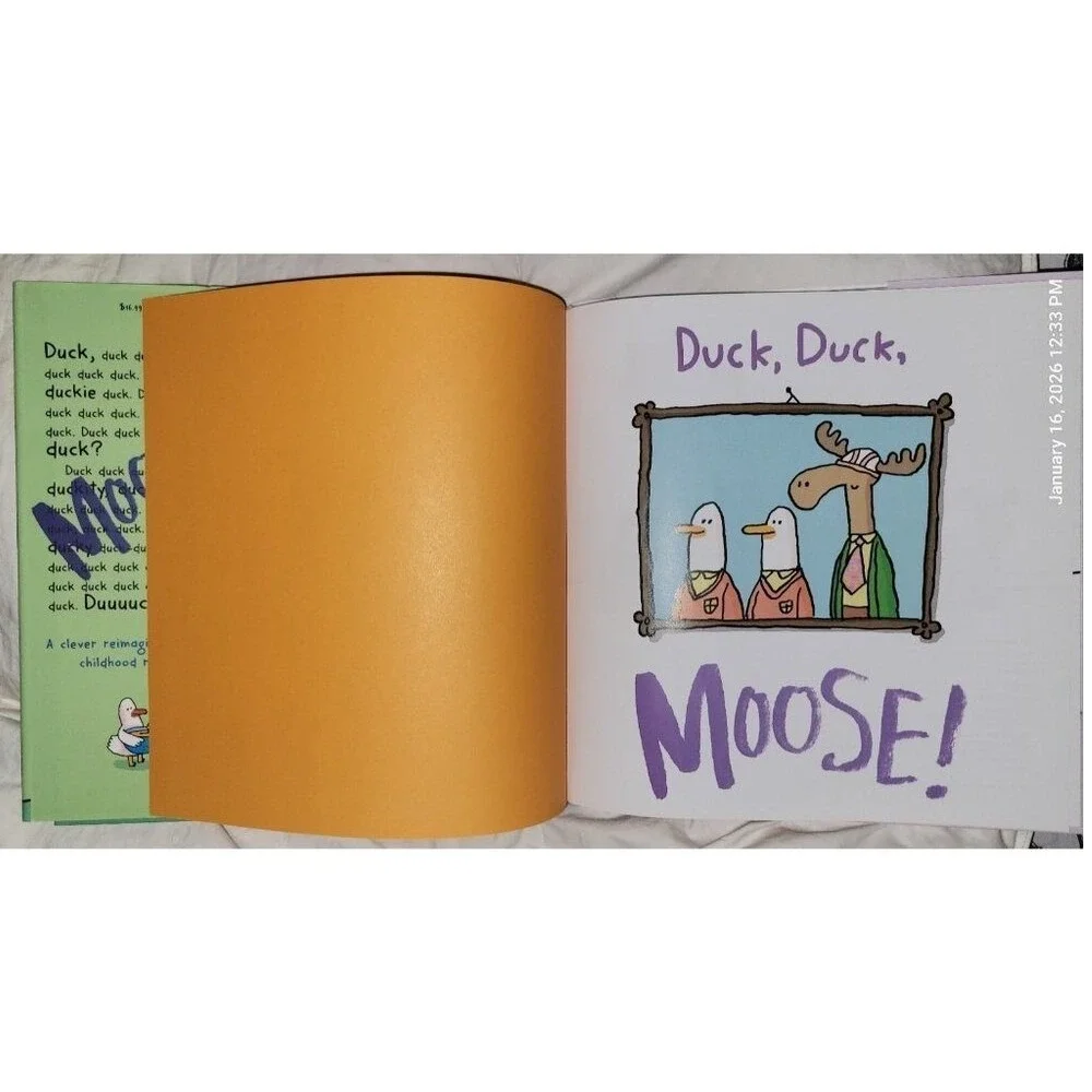 Duck Duck Moose Hardcover‎ Kids Book Green Excellent Sudipta Bardhan-Quallen